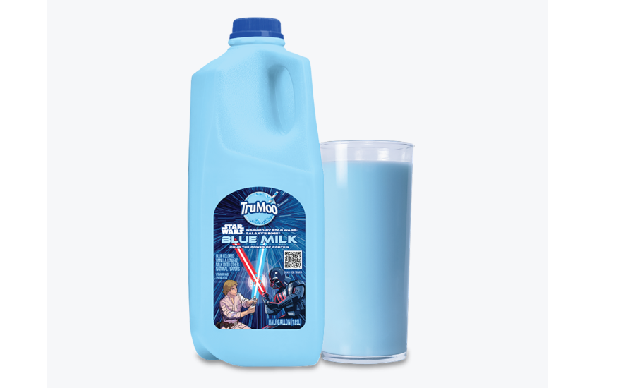 美國酪農品牌TurMoo推出星際大戰藍色牛奶