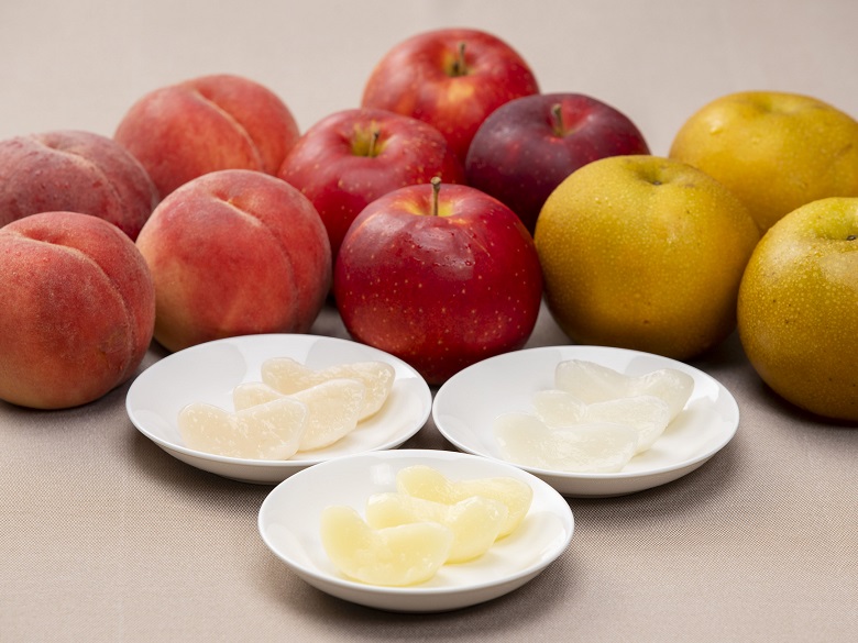 日本「安心甜點.com」推出水果切片形狀的軟質甜食