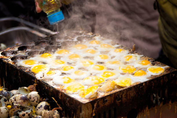 亞洲地區性特色鵪鶉蛋傳統小吃
