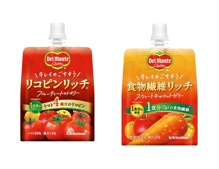 日本龜甲萬將蔬果汁以果凍飲型態拓展年輕族群市場