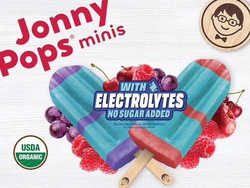 美國JonnyPops推出含電解質無糖冰棒新品