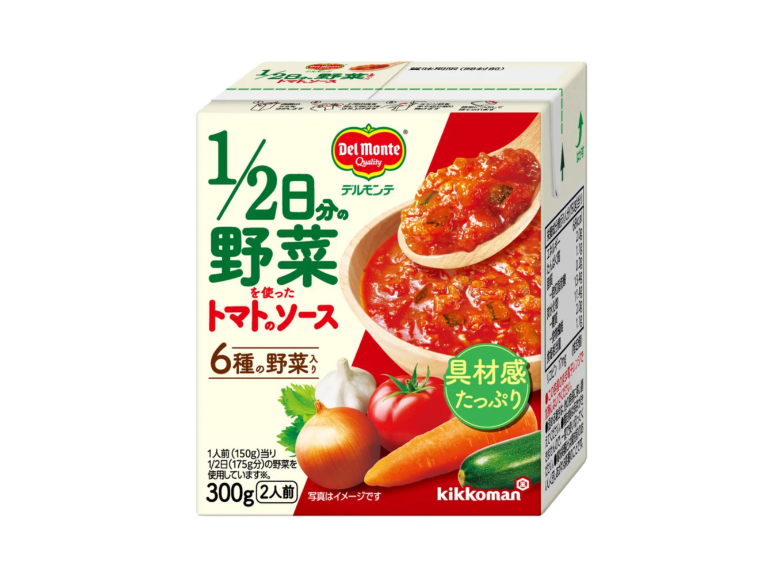 日本龜甲萬推出使用半日份蔬菜製成的番茄醬料